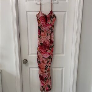 Express Pink Floral Wedding Dress